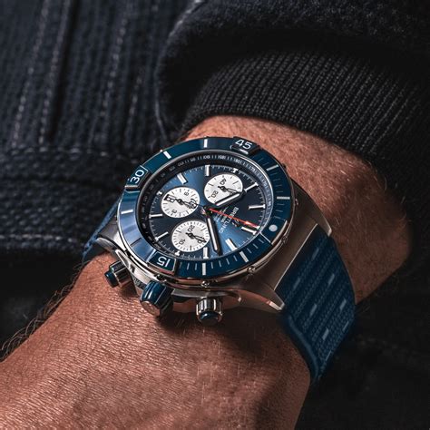 breitling chronomat blue